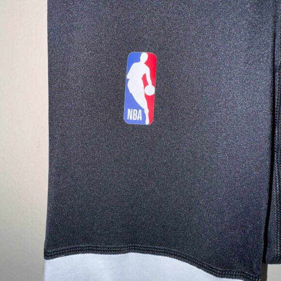 Nike Pro NBA Team Issue Compression 3/4 Tights Black White Men AT9764-011 - Picture 5 of 11